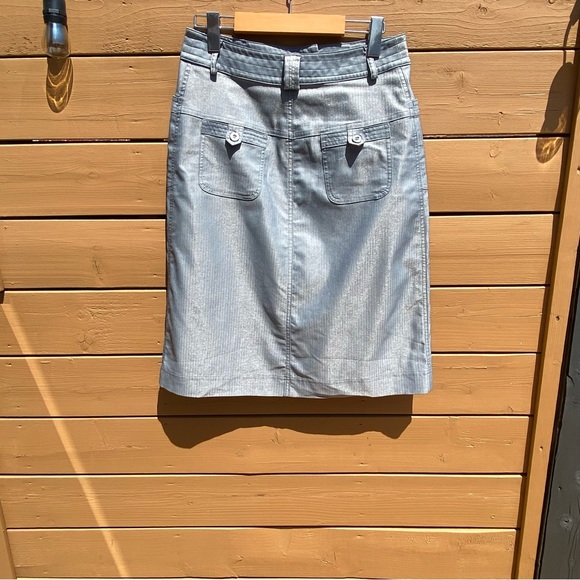 Grey utility Tilley midi skirt - Picture 3 of 4